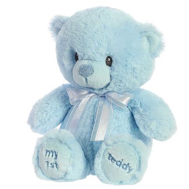 Ebba Medium My First Teddy 12" Blue Adorable Baby Stuffed Animal