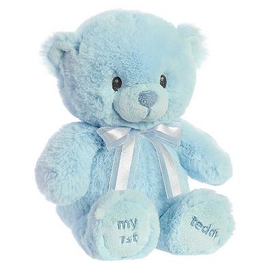Ebba Medium My First Teddy 12" Blue Adorable Baby Stuffed Animal