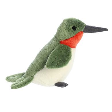 Aurora Small Green Mini Flopsie 8" Ruby-throated Hummingbird Adorable Stuffed Animal