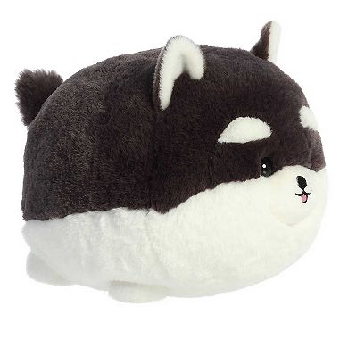 Aurora Medium Black Teddy Pets 10" Black N White Pom Playful Stuffed Animal