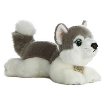 Aurora Small Gray Miyoni 8" Husky Adorable Stuffed Animal