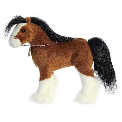 Aurora Large Brown Breyer 13" Clydesdale Exquisite Stuffed Animal
