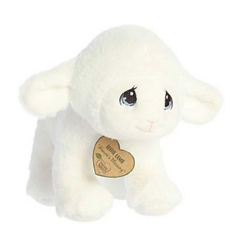 Aurora Small White Precious Moments 9" Luffie Lamb Inspirational Stuffed Animal