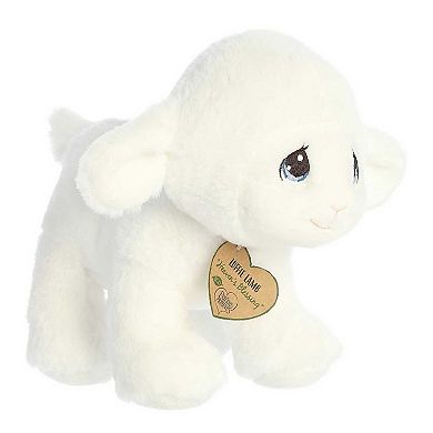 Aurora Small White Precious Moments 9" Luffie Lamb Inspirational Stuffed Animal