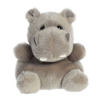 Aurora Mini Grey Palm Pals 5" Hunk Hippo Adorable Stuffed Animal
