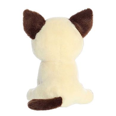 Aurora Small White Petites 7" Mochi Siamese Expressive Stuffed Animal