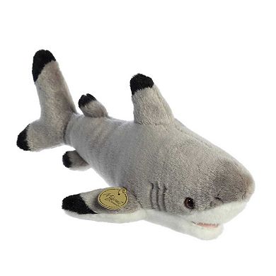 Aurora Large Gray Miyoni 12.5" Blacktip Shark Adorable Stuffed Animal