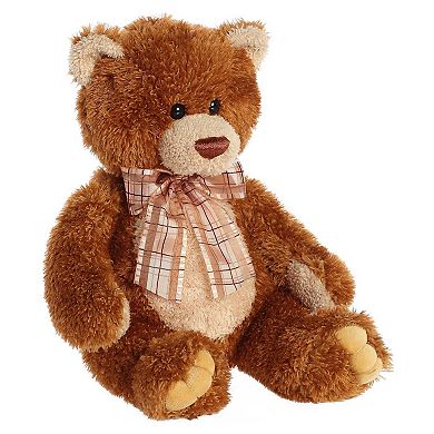 Aurora Medium Brown Bear 12" Brown Sugar Snuggly Stuffed Animal