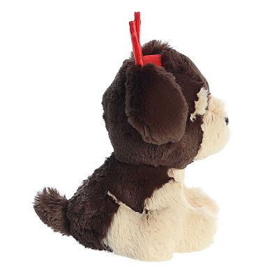 Aurora Small Brown Love On The Mind 6" Furr-ever Rottweiler Heartwarming Stuffed Animal