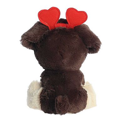 Aurora Small Brown Love On The Mind 6" Furr-ever Rottweiler Heartwarming Stuffed Animal