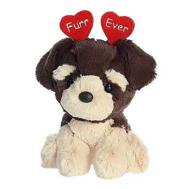 Aurora Small Brown Love On The Mind 6" Furr-ever Rottweiler Heartwarming Stuffed Animal