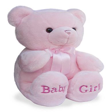 Ebba Large Pink Comfy 18" Pink Bear Snuggly Baby Stuffed Animal