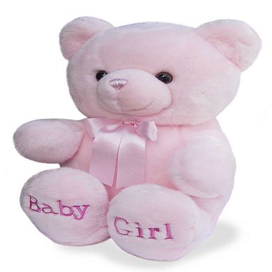 Ebba Large Pink Comfy 18" Pink Bear Snuggly Baby Stuffed Animal