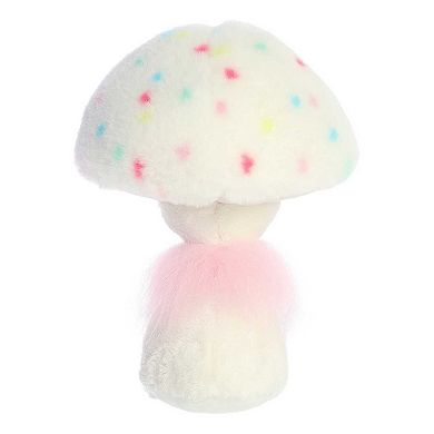 Aurora Small White Fungi Friends 9" Vanilla Cupcake Vibrant Stuffed Animal