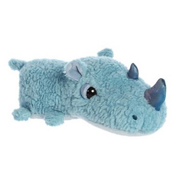 Aurora Medium Blue Schnozzles 11" Rickie Rhino Playful Stuffed Animal