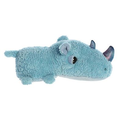 Aurora Medium Blue Schnozzles 11" Rickie Rhino Playful Stuffed Animal