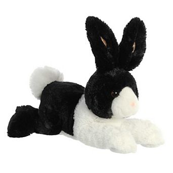 Aurora Medium Black Flopsie 12" Dutch Rabbit Adorable Stuffed Animal