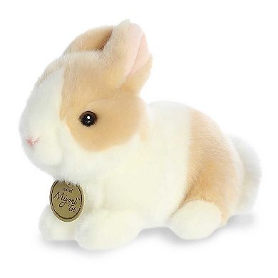 Aurora Small Ginger And White Miyoni Tots 7.5" Baby Bunny Adorable Stuffed Animal