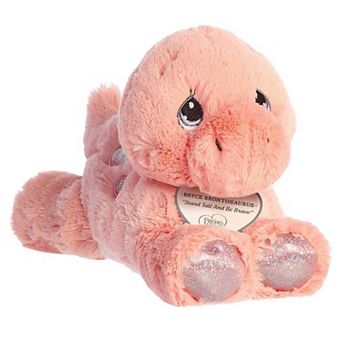 Aurora Small Pink Precious Moments 8.5" Bryce Brontosaururs Inspirational Stuffed Animal
