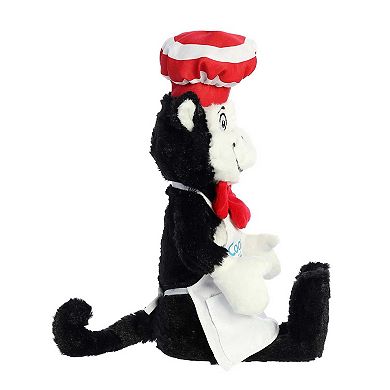 Aurora Large Multi-color Dr. Seuss 14" Chef Cat In The Hat Whimsical Stuffed Animal