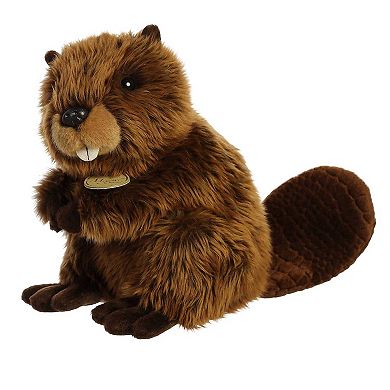 Aurora Small Brown Miyoni 9" Beaver Adorable Stuffed Animal