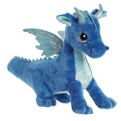 Aurora Medium Blue Sparkle Tales 12" Indigo Dragon Enchanting Stuffed Animal