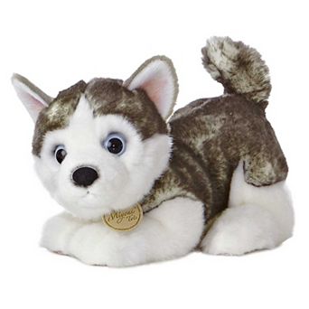 Aurora Medium Gray Miyoni Tots 10" Siberian Husky Pup Adorable Stuffed Animal