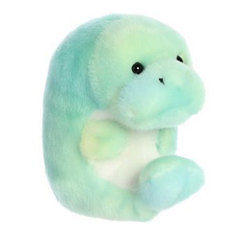 Aurora Mini Green Rolly Pet 5" Myrtle Manatee Round Stuffed Animal