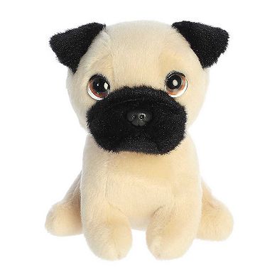 Aurora Small Brown Petites 7" Preston Pug Expressive Stuffed Animal