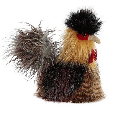 Aurora Medium Multi-color Luxe Boutique 11" Jacques Rooster-cockerel Exquisite Stuffed Animal