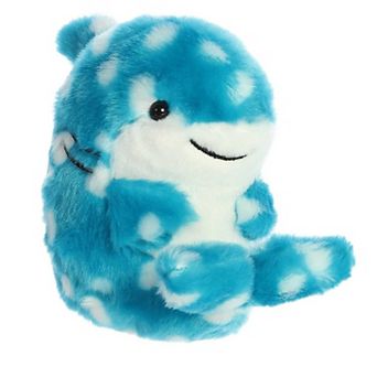 Aurora Mini Blue Rolly Pet 5" Willa Whale Shark Round Stuffed Animal