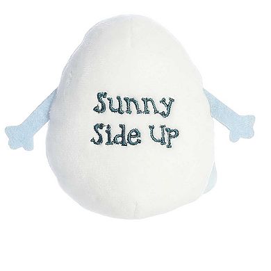 Aurora Mini White Eggspressions 3.5" Sunny Egg Punny Stuffed Animal