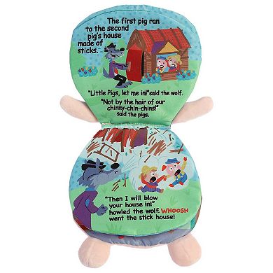 Ebba Small Multicolor Story Pals 9" 3 Little Pigs Educational Baby Stuffed Animal