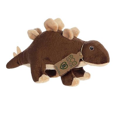 Aurora Medium Brown Eco Nation 12" Stegosaurus Eco-friendly Stuffed Animal