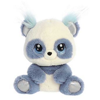 Aurora Medium Blue Enchanted 9.5" Peony Panda Sparkling Stuffed Animal