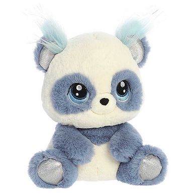 Aurora Medium Blue Enchanted 9.5" Peony Panda Sparkling Stuffed Animal