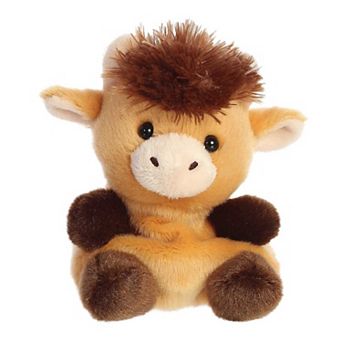Aurora Mini Brown Palm Pals 5" Hubert Highland Cow Adorable Stuffed Animal