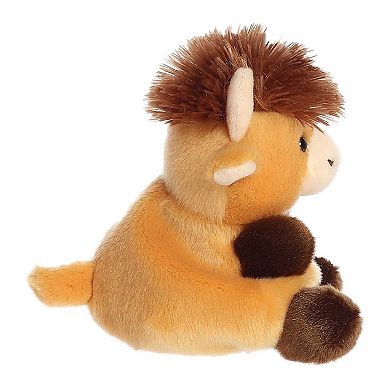 Aurora Mini Brown Palm Pals 5" Hubert Highland Cow Adorable Stuffed Animal