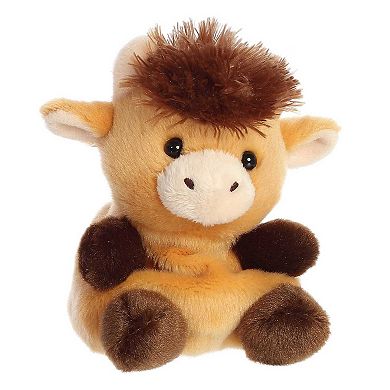 Aurora Mini Brown Palm Pals 5" Hubert Highland Cow Adorable Stuffed Animal