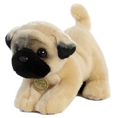 Aurora Medium Brown Miyoni Tots 10" Pug Pup Adorable Stuffed Animal
