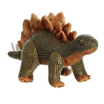 Aurora Large Green Dinos & Dragons 13" Stegosaurus Ferocious Stuffed Animal