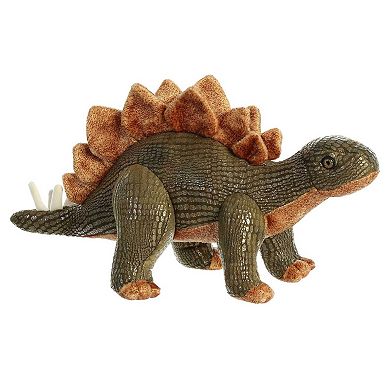 Aurora Large Green Dinos & Dragons 13" Stegosaurus Ferocious Stuffed Animal