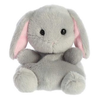 Aurora Mini Grey Palm Pals 5" Pebbles Bunny Adorable Stuffed Animal