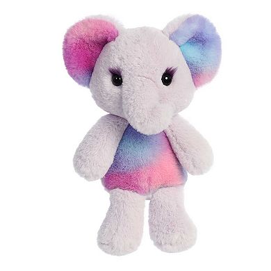Aurora Small Multicolor Sweet Pop 9" Taro Elephant Colorful Stuffed Animal