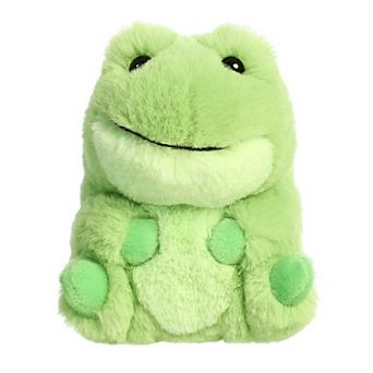 Aurora Mini Green Rolly Pet 5" Riberto Frog Round Stuffed Animal
