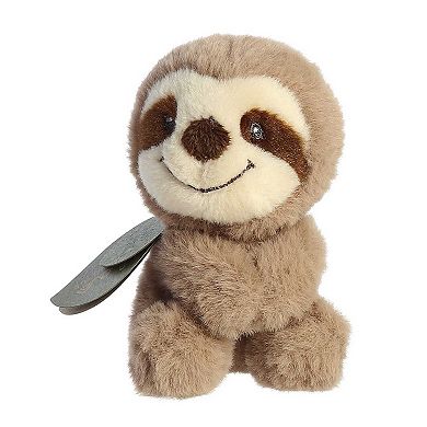 Ebba Small Brown Eco Ebba 6" Silas Sloth Rattle Playful Baby Stuffed Animal