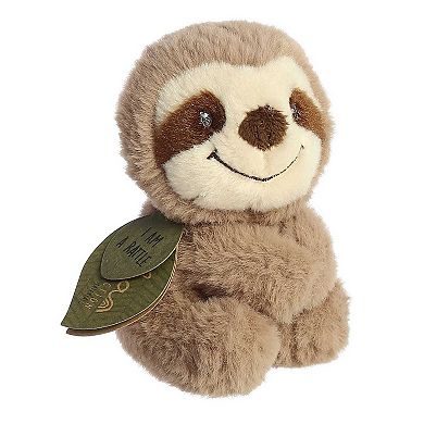 Ebba Small Brown Eco Ebba 6" Silas Sloth Rattle Playful Baby Stuffed Animal