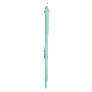 Aurora X-large Rainbow Snake Kusheez 51" Daisy Rainbow Playful Stuffed ...
