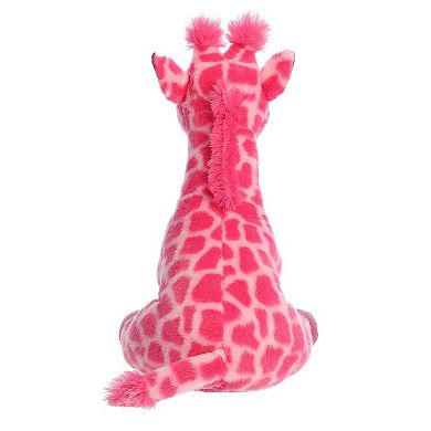 Aurora Medium Pink Destination Nation 12" Pink Giraffe Adventurous Stuffed Animal