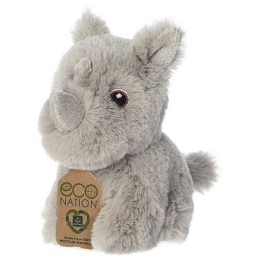 Aurora Mini Gray Eco Nation 5" Rhinoceros Eco-friendly Stuffed Animal